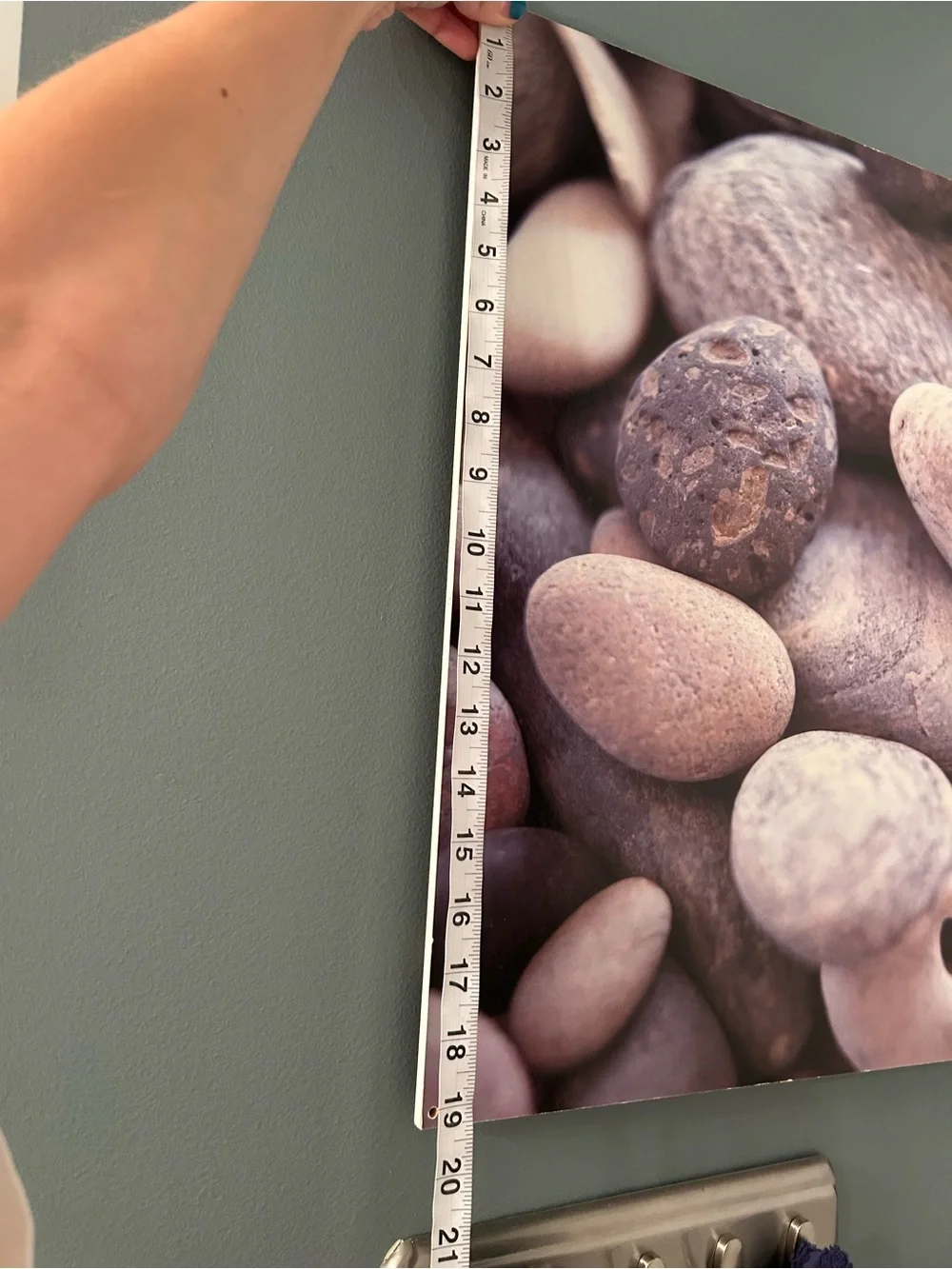 Neutral Pebble Stones Canvas Wall Art – Home Wall Decor (ab 15 in w, 19in h)